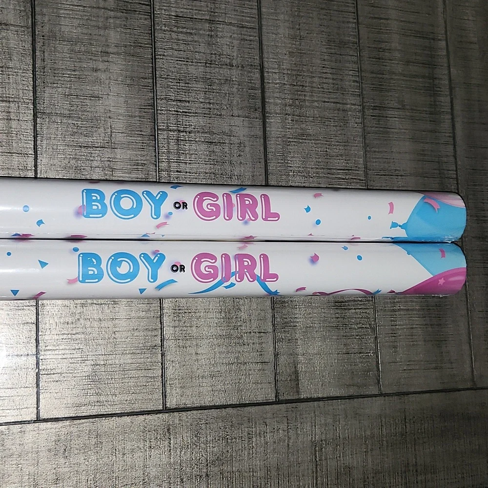New - (2) 24 Inch GENDER REVEAL POWDER CANNONS